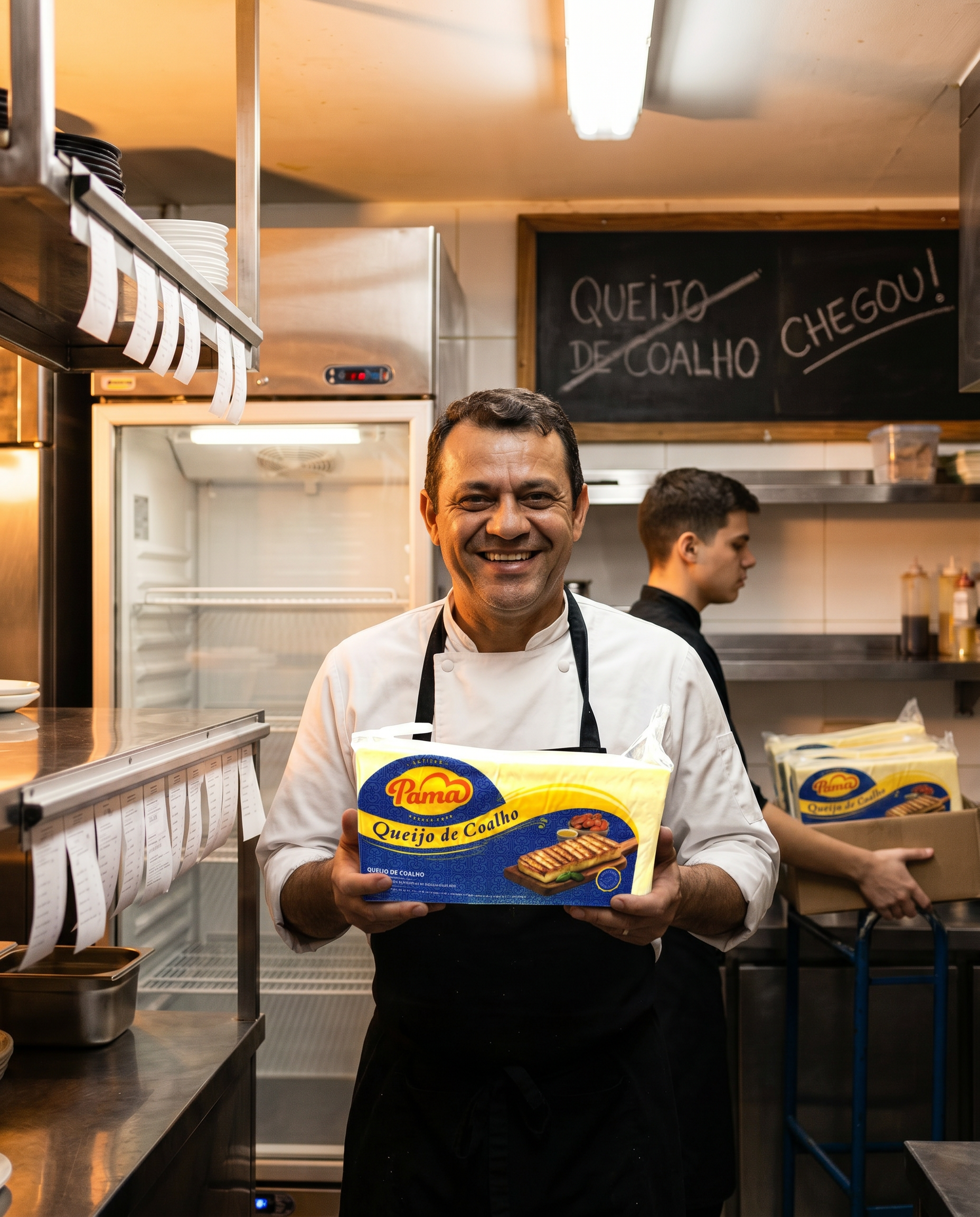 Chef com Queijo de Coalho PAMA