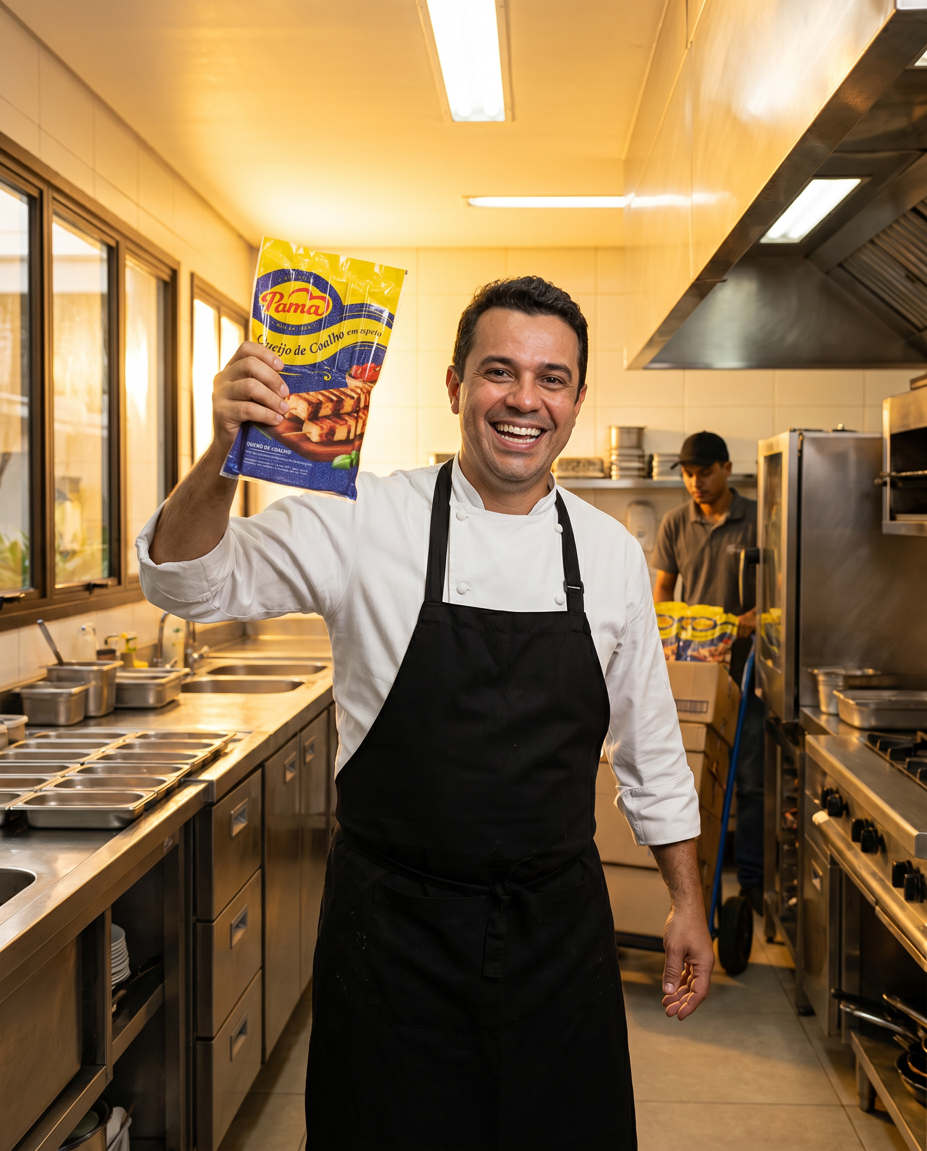 Chef com Queijo de Coalho PAMA